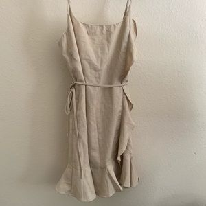 Love culture linen tan dress